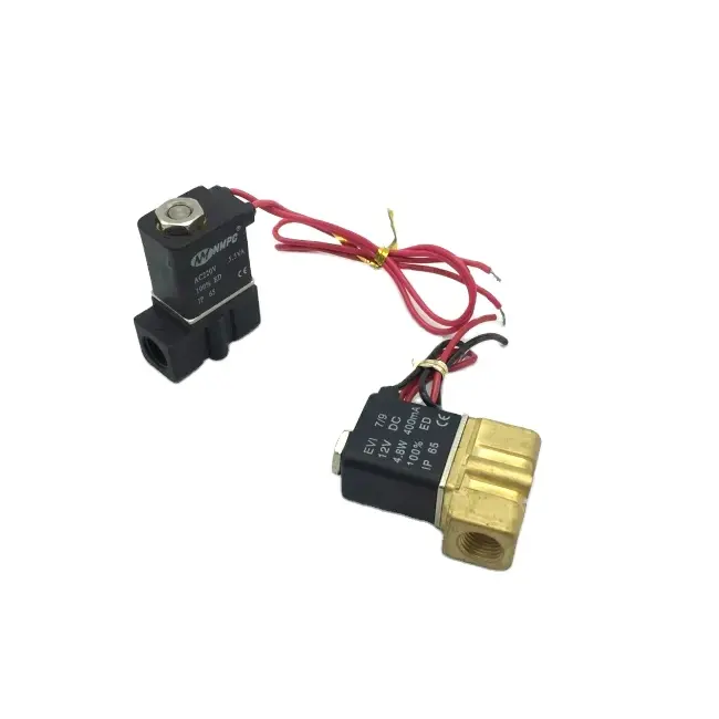 1/8 2p025-06 1/4 2p025-08 2/2 NC nước không khí dầu nhựa solenoid van 2 cách thường đóng van điều khiển khí nén cho máy quét