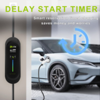 Chargeur EV domestique portable OEM 7kW Zencar modèle A 32A avec interface NACS, nouveau câble TPU de 5/7/10m