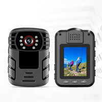 Caméra corporelle 1080P Full HD Vision nocturne 140° °   Enregistreur de poitrine grand angle étanche IP66 avec écran 2,0 pouces et stockage max. 256 Go