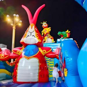 Château gonflable sur le thème <span class=keywords><strong>du</strong></span> <span class=keywords><strong>monde</strong></span> sous-marin, parc d'attractions extérieur, grand toboggan pour enfants, lit de rebond, toboggan extérieur - Product Image 4