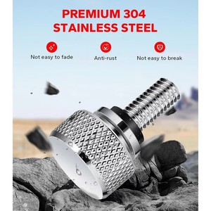 Tornillo de Asiento para Guardabarros Trasero de Motocicleta, Acero Inoxidable, Rosca Moleteada 1/4"-20 para Harley Sportster Touring Softail Dyna 1996-2024 - Product Image 4