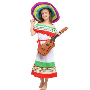 2023 moda Cinco De Mayo bambini ragazza messicana costumi tradizionali con MTCS-004 cappello - Product Image 2