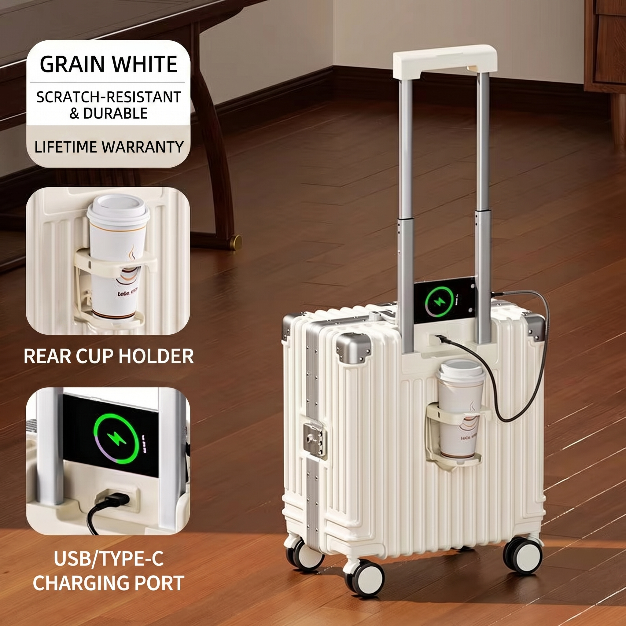 white aluminum frame style