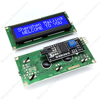 Module d'affichage LCD à cristaux liquides avec rétroéclairage LED, broches à souder, écran bleu/jaune-vert, 5V IIC/I2C 1602A