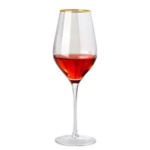 حار بيع الذهب حافة الأواني الزجاجية الزفاف الشمبانيا قصيرة كأس للنبيذ