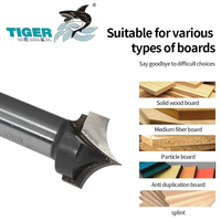 Fresa de router de carburo de tungsteno Tiger Shark con punta ovolo para paneles de puerta, fresa CNC de punta puntiaguda para perfilado de bordes de gabinetes OEM