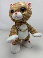 Jouet en peluche chat électrique, simulation de chant parlant, marche, lapin de pâques, jouet interactif pour enfant, cadeau poupée animale