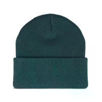 Gorros de Punto Personalizados al por Mayor, Color Sólido, Estilo Casual, con Puño, Logotipo Bordado para Equipos Deportivos