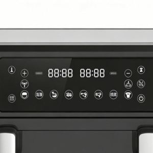 Friteuse à air numérique électrique carrée en plastique 10L, sans huile, pour cuisson, économe en énergie, cuisson rapide, usage domestique, allemande, française - Product Image 2