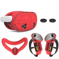 Nouvelle arrivée, étui de protection personnalisé pour console VR, 4 ensembles pour Meta pour les accessoires de jeu 3S