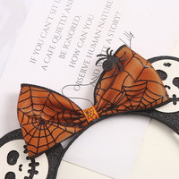 Hiasan Kepala Kostum dengan Bando Rambut Labu Lucu untuk Wanita di Pesta Halloween