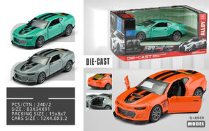 Modellino Auto in Scala 1/32 <span class=keywords><strong>BUGATTI</strong></span> con Porte Apribili, Auto in Metallo a Retrocarica, Giocattolo con Confezione Espositiva - Product Image 4