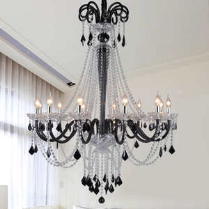 New Arrival Home Decor Indoor Lighting Black European Style Glass <b>Crystal</b> Stone for <b>Chandelier</b> - Product Image 2