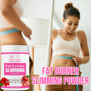 Private Label Platte Buik Detox Poeder Energie Boost Drank Aardbei Hibiscus Vetverbrander Poeder - Product Image 6