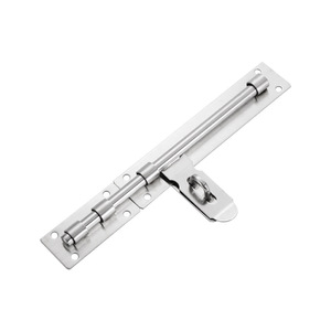 Perno de puerta de acero inoxidable, diseño industrial resistente para uso en interiores y exteriores, fácil instalación, acabado cepillado - Product Image 3