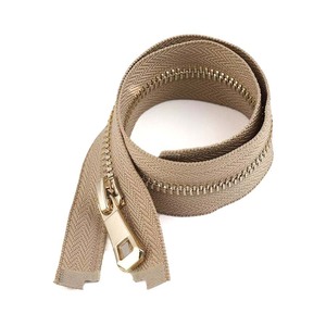 سحاب ذهبي عتيق مخصص مزدوج مفتوح من الطرفين 5 # 8 #   سحاب مزدوج الاتجاه قابل للعكس للملابس - Product Image 2