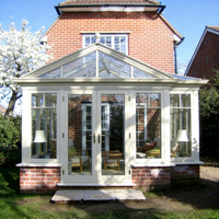 Véranda en aluminium pour villa, parc, jardin, avec double vitrage trempé, toit arqué incurvé écologique, utilisation quatre saisons, maison moderne