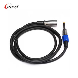 Cable de micrófono de audio profesional de gran oferta RIPO-XLR hembra a Conector estéreo de 6,35mm para altavoces y micrófonos - Product Image 1