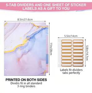 Multifunctional A4 <b>Binder</b> Writing Loose Leaf Divider Clipboards for Recipes Student Cardboard Page <b>Folders</b> - Product Image 5