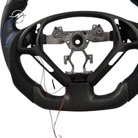 Volant sport en cuir perforé avec affichage LED à 3 branches, couleur personnalisée, fibre de carbone pour Infiniti G37 2009-2014