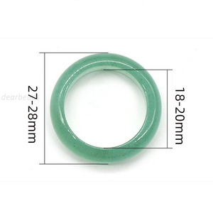 خاتم كريستال من الأحجار الكريمة الطبيعية 18-20 ملم، قلادة خواتم من حجر كريستال أصلي فردي للأقراط والمجوهرات للجنسين والرجال - Product Image 3