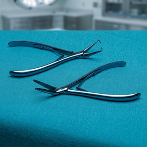 Juego de 2 Pinzas Profesionales Premium para Extensiones de Cabello, Acero Inoxidable de Grado Quirúrgico con Recubrimiento Azul - Product Image 3