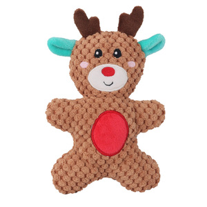 Jouet à mâcher couineur pour chien, écologique, pour les fêtes de Noël, en peluche douce, motifs Arbre de Noël et Père Noël, 43 styles, pour usage intérieur - Product Image 6