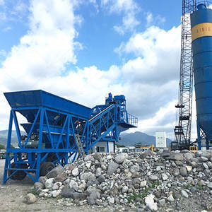 Petite centrale à béton mobile de 35 m3/h, centrale à béton électrique aux Philippines - Product Image 3