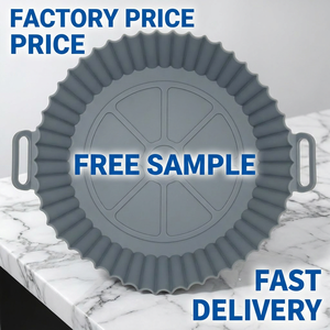 Revêtement réutilisable en silicone rond pour friteuse à air, antiadhésif, résistant à la chaleur, plaque <span class=keywords><strong>de</strong></span> cuisson <span class=keywords><strong>de</strong></span> qualité alimentaire sans BPA, facile à nettoyer - Product Image 1