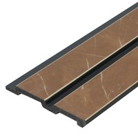 Panel Dinding PS Desain Modern Berkualitas Tinggi, Anti Lembab, Dekorasi Interior, Dapat Disesuaikan