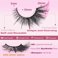 Faux cils colorés pour maquillage de festival, effet œil de chat, en bande, multicolores, volumineux et 3D, pour cosplay et fête