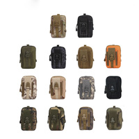 Pochette tactique Molle pour téléphone, pochettes utilitaires EDC, sac banane, petit étui pour téléphone portable, poche pour outils et gadgets pour hommes