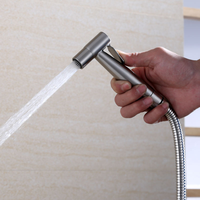 Ensemble de pulvérisateur de bidet en acier inoxydable 304, mural, haute pression, robinet de nettoyage de toilettes, douchette de bidet portative avec tuyau