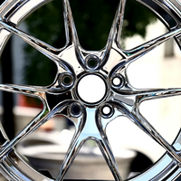Jantes forgées 5x112 5x120 5x114.3 18 19 20 21 22 pouces en alliage chromé PVD pour BMW F30/F31 Série 3 Modèle Y Golf 5 GTI