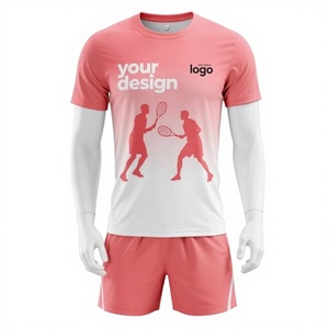 New Model Wholesale Summer Sports Digital Print 100% <b>Polyester</b> Tennis Team <b>Shirt</b> Custom Training Uniform Jersey Set - Product Image 1