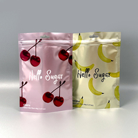 Sachet personnalisé pour fruits secs 100g 200g, avec logo personnalisé, fermeture éclair argentée brillante, fenêtre transparente, emballage pour snacks, sac Mylar