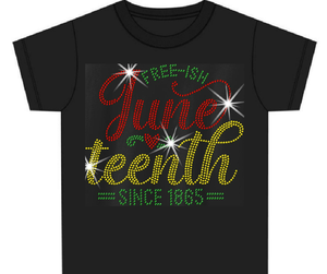 Parches termoadhesivos de cristal con diamantes de imitación Bling Juneteenth para camisetas con motivos de la <span class=keywords><strong>Historia</strong></span> Negra - Product Image 2