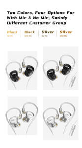 หูฟังไฮไฟ CCA CA16 PRO แบบไฮบริด ใส่ในหู ดีไซน์แบบคล้องหู ตัดเสียงรบกวน ให้เสียงระดับพรีเมียม - Product Image 6