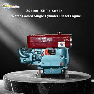 <span class=keywords><strong>Motor</strong></span> Diésel ZS1100 <span class=keywords><strong>de</strong></span> 15 HP, <span class=keywords><strong>4</strong></span> <span class=keywords><strong>Tiempos</strong></span>, Monocilíndrico, Refrigerado por Agua, con Arranque Eléctrico y Larga Vida Útil, Rendimiento Estable - Product Image 4