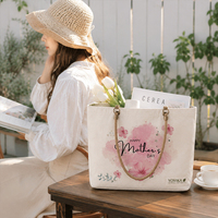 Sac fourre-tout en toile personnalisé pour commande en gros, avec poches latérales doubles, bouton-pression, grand compartiment pour ordinateur portable, sac à bandoulière pour le bureau