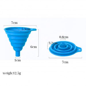 Entonnoir en silicone pliable, outil de transfert de liquides et de poudres, gain de place, portable pour les voyages, la maison, la cuisine, le camping - Product Image 3