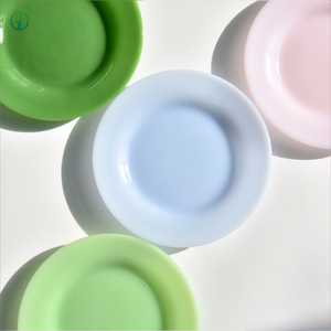 <span class=keywords><strong>Set</strong></span> di <span class=keywords><strong>Piatti</strong></span> in Vetro Borosilicato Colorato Personalizzato, Vassoi per Feste, <span class=keywords><strong>Piatti</strong></span> per Frutta, Torte, Snack e Dessert, <span class=keywords><strong>Set</strong></span> di Tazze e Piattini - Product Image 2