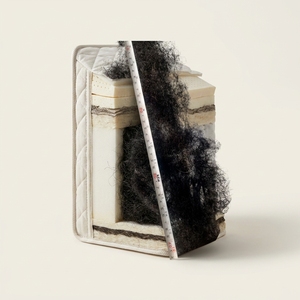 Cheveux de cheval bouclés traités de 18 pouces, noirs et multicolores, pour matériau de rembourrage intérieur de <span class=keywords><strong>matelas</strong></span> - Product Image 4