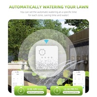Pengontrol Irigasi Cerdas WiFi 8 Zona OEM ODM Tuya, Kontrol Suara via Aplikasi, Timer Sprinkler untuk Proyek Lanskap dan Rumah Kaca