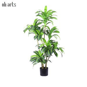OH ARTS 170cm Faux Dracaena <span class=keywords><strong>Anita</strong></span> plantas pequeñas artificiales Faux Pot Plant para interior Bonsai Tree Garden Supplies Decoración - Product Image 1