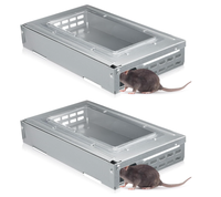 Stations d'appâts pour souris Pièges pour souris, taupes ou petits rongeurs Boîte d'appâts intérieure réutilisable pour le contrôle des rongeurs
