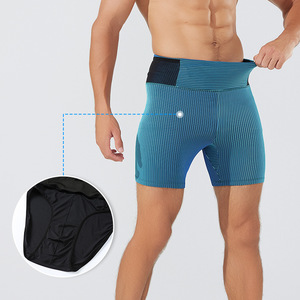 2025 nuevos <span class=keywords><strong>pantalones</strong></span> de compresión de doble capa <span class=keywords><strong>para</strong></span> hombres y mujeres <span class=keywords><strong>pantalones</strong></span> cortos de <span class=keywords><strong>Yoga</strong></span> transfronterizos verano flaco que absorbe la humedad maratón correr - Product Image 4