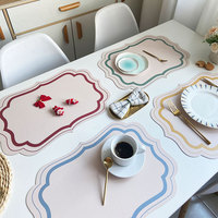 Tapis de table personnalisé en PVC de style américain, écologique, résistant à la chaleur, imperméable à la graisse, pour la maison, la cuisine, l'hôtel, le restaurant