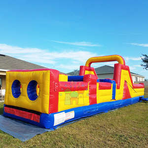 Casa de rebote gigante para fiestas al aire libre con tobogán Combo Jumpers Carrera <span class=keywords><strong>radical</strong></span> Carrera de obstáculos comercial inflable - Product Image 5
