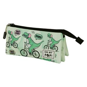 Karactermania For Oh My Pop Dinorrr-<b>FAN</b> Triple Pencil <b>Case</b> 2.0, Green - Product Image 1